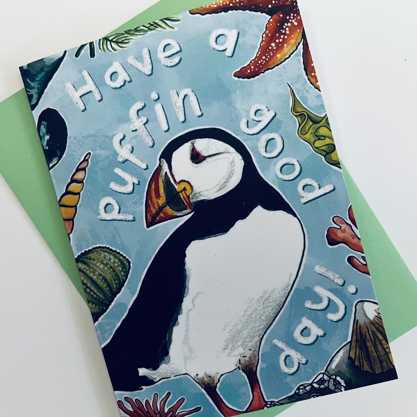 Marine Wildlife A4 Art Print + Card Gift Pairing