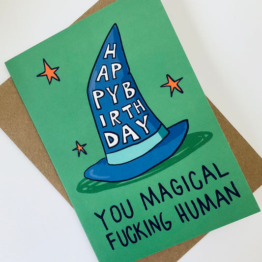 Magical Human Birthday Humour Card