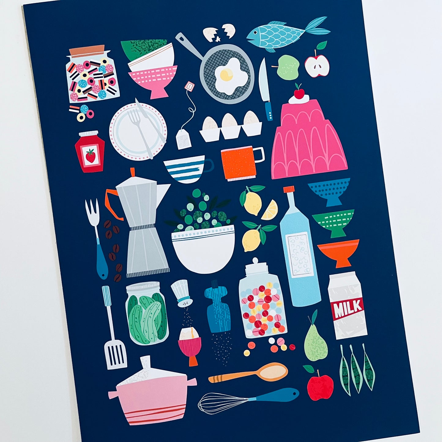 Kitchenalia A4 Art Print + Card Gift Pairing