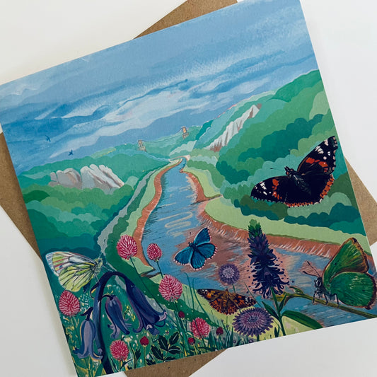 Butterflies over Avon Gorge Art Card