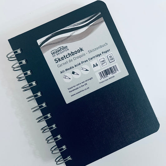 All-Media Black Poplin Cover Wirobound Sketchbook