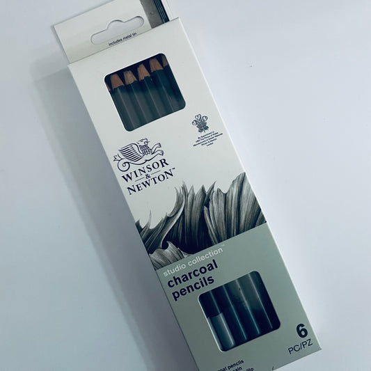 Winsor & Newton Studio Collection Charcoal Pencils (Tin of 6)